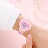 New Fashion Heart shaped Children's Love 3D Cartoon Watch Children's Learning Watch 4