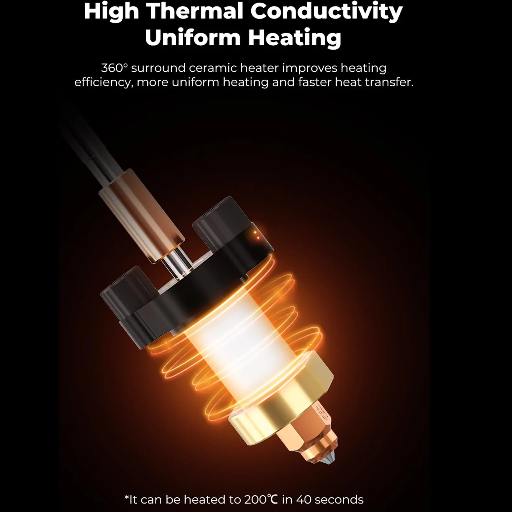 Creality K1C K1 MAX 세라믹 히팅 블록 키트, 퀵 스왑 깍지 키트, 고유량 인쇄 3D 프린터 액세서리