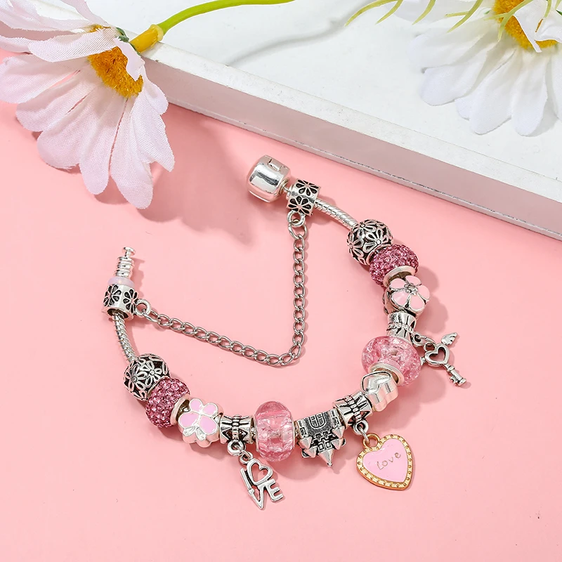 Charm Bracelet 925 Silver Rose Gold Charms Bead For European Bracelets  Bella Pendant Accessories Bangle Valentine Gift Diy Wedding Jewelry From  Fcxtrading, $9.54