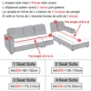1/2/3/4 Seater Velvet Sofa Covers Stretch Couch Cover Thicken Adjustable Sofa Cover Slipcover Protector Armchair Covers For Home 3