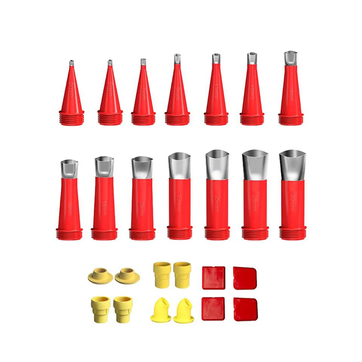 

Integral Detachable Base Structure Rubber Nozzle Universal Integrated Rubber Nozzle Reusable Caulking Nozzle Applicator