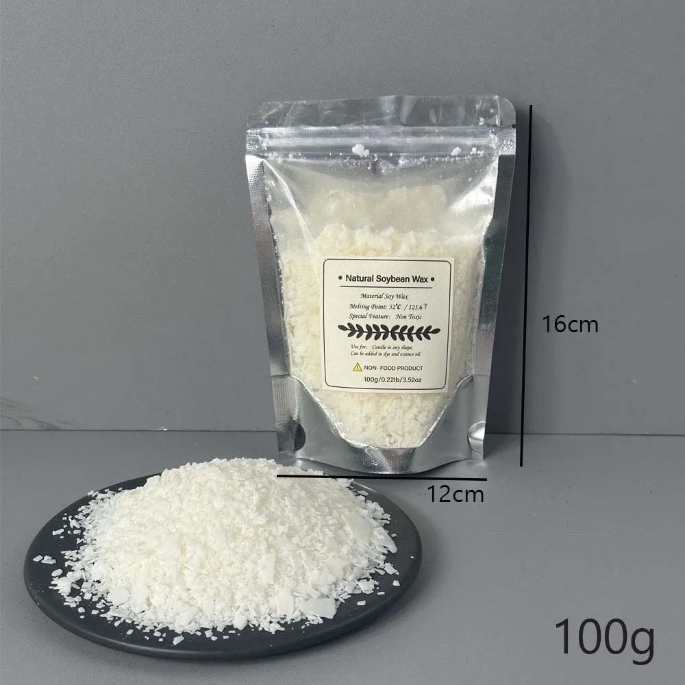 Deluxe Natural Soy Wax Flakes for DIY Candle Crafting - Scented Candle Raw Material & Smokeless Crafting Essentials