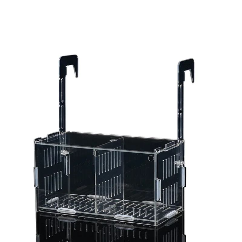 아크릴 수족관 어류 번식 상자, 어류 격리 상자, 흡착판이 있는 부화기, 물고기, 새우, 흰동가리, 구피용