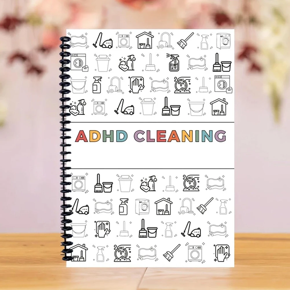 청소 계획 일정 ADHD 청소 플래너 일일 주간 월간 가정용 청소 플래너 가정 DIY 일정 및 정리 도구