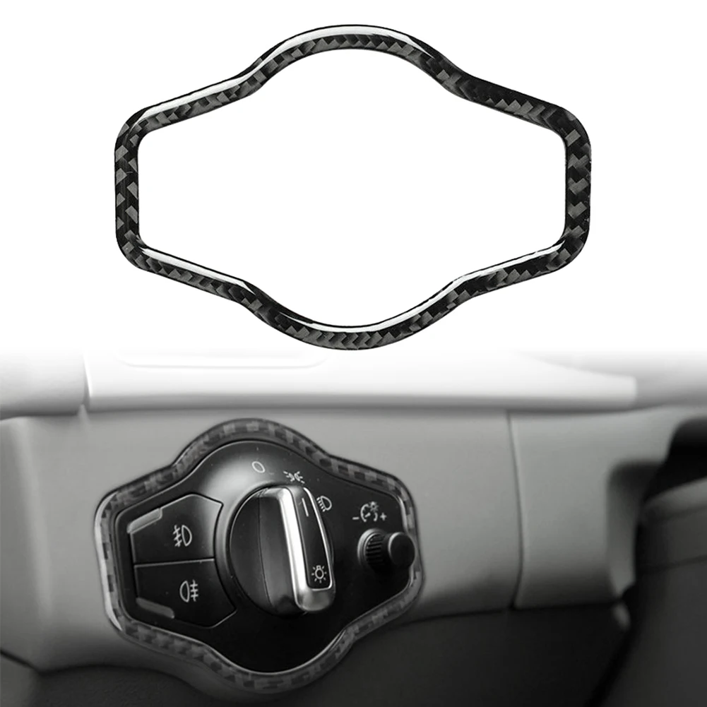 Adesivo Per Auto Copertura Interruttore Faro In Fibra Di Carbonio Abs Trim Per Audi A4 B8 A5 Q5 2009 2010 2011 2012 2013 2014 2015 2016 Lhd