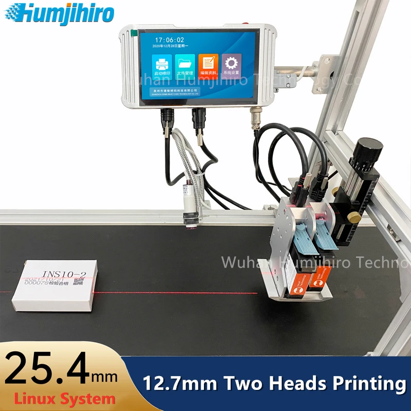 Humjihiro Two Heads 25.4mm Automatic Online Inkjet Printer Assembly