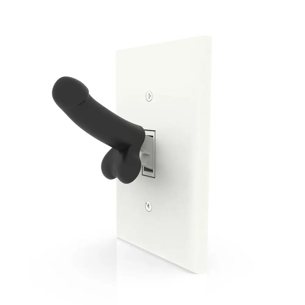 Quality Mini Dick Luminous Funny Toy Dick Prank Spoof Power Control Cap Funny Sucker Controller Decorative Caps 1Pc