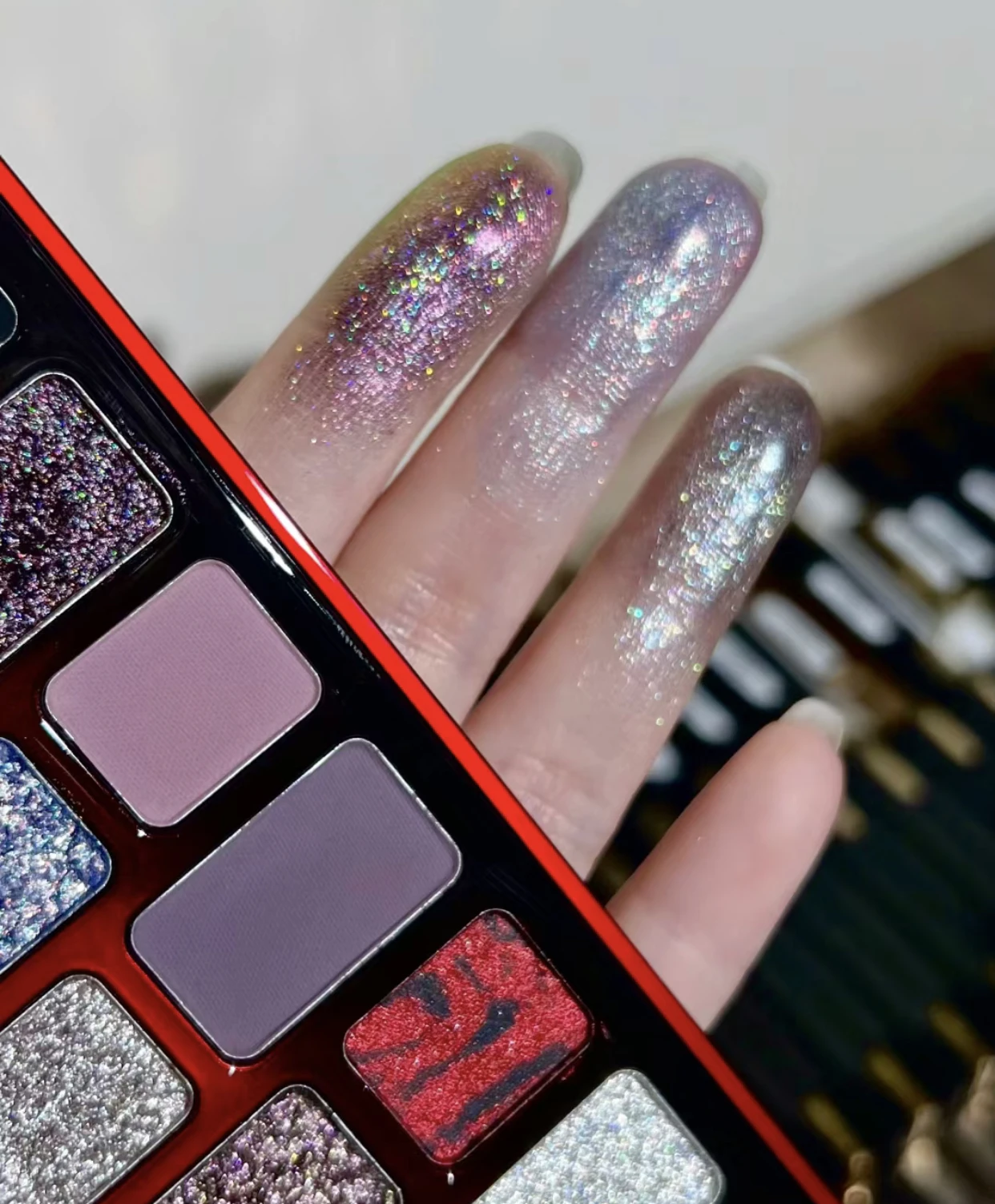 Qianyan 16 Color 24 Color Eye Shadow Palette Black Red Pink Blue Cowherd Sequins Smoky Matte Eyeshadow Makeup Palette
