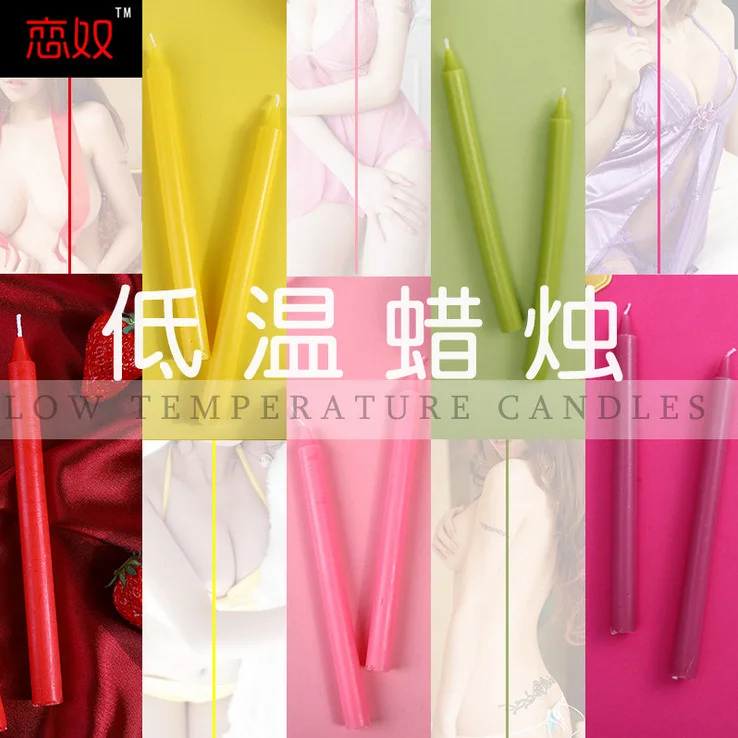 Low temperature candle alternative game colorful fruity series candle wax drop stimulating adult products