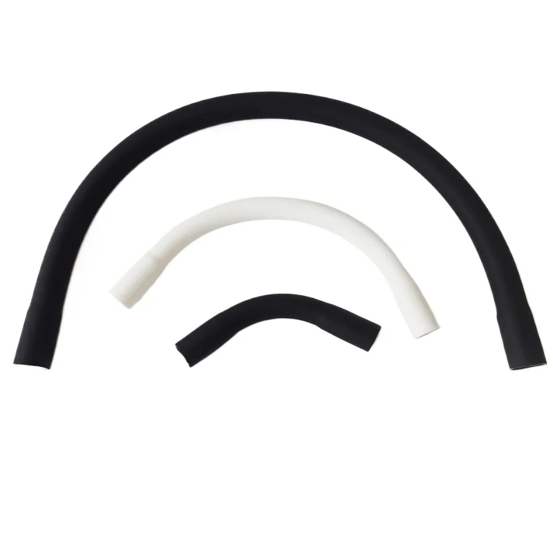 Гибкие светодиодные металлические трубки «гусиная шея» черного/белого цвета с внутренними зубьями 2xM10, завернутые в силиконовые металлические шланги, аксессуары «сделай сам», 2 шт.