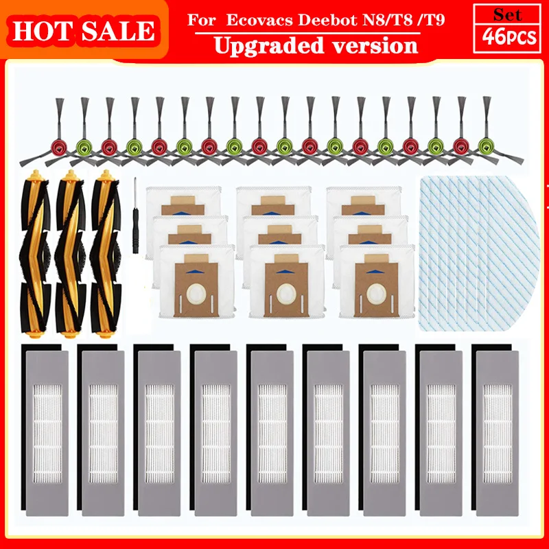 ROBOPARTS Zubehör Set, für Ecovacs Deebot N8/ N8 /N8 Pro /N8 Pro / T8