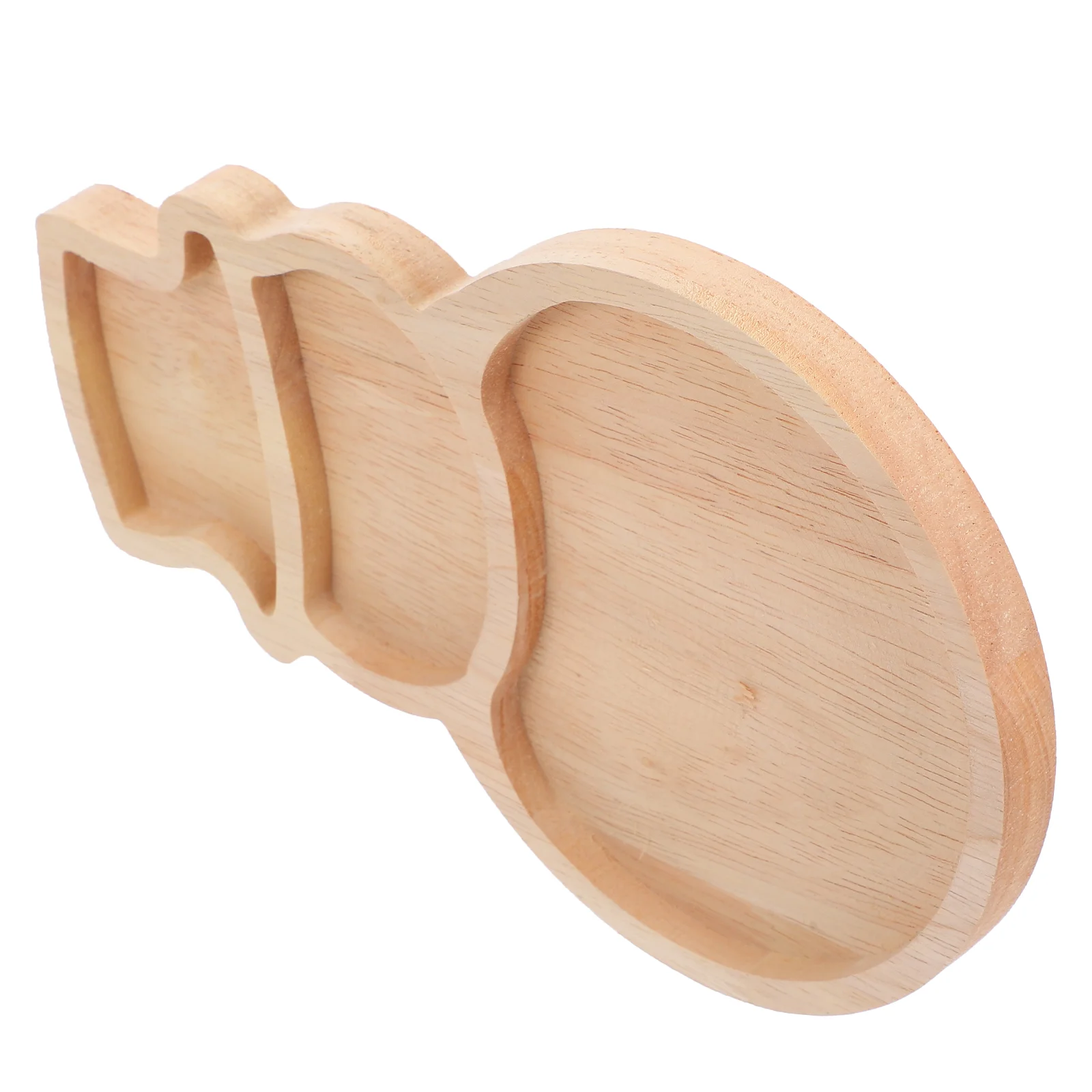 Snowman Shaped Tray Christmas Plate Snack Fruit Nuts Dessert Plates Wooden Platter Food Container Kitchen Serving Plates Dining