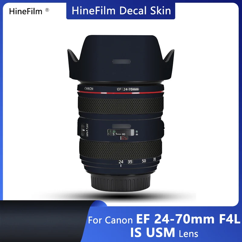 Per Canon Ef24-70F4 Lens Decal Skin Per Canon Ef 24-70Mm F/4L Is Usm Lens Anti Scratch Wrap Cover 24-70 F4 Lens Sticker Film