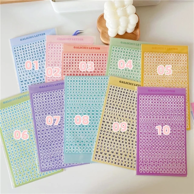 SKYSONIC 2/4/5/6/8pcs/10pcs Full Set Series Decorative Stickers Idol Card Album Scrapbooking Sticker Korean Stationery Suppliers 10pcs set