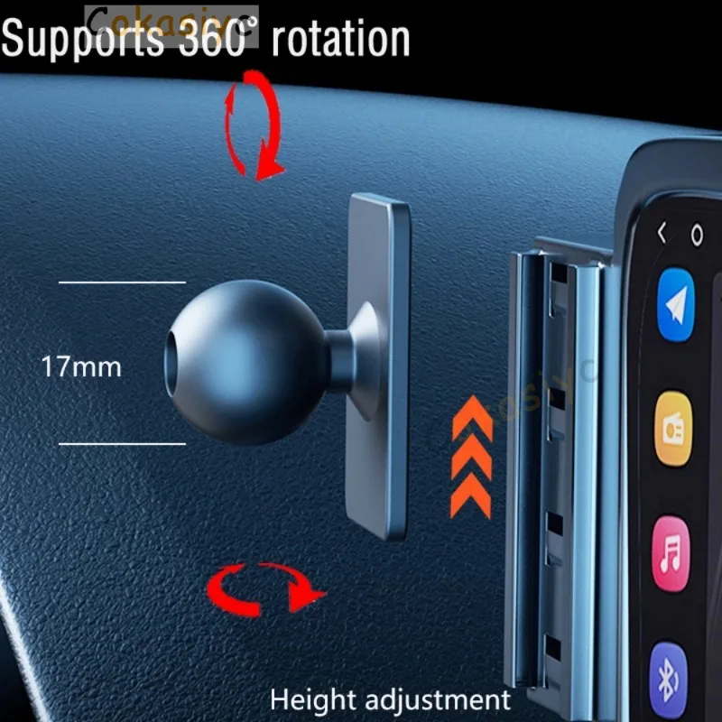 폭스바겐 VW 폴로 2019 2020 2021-2023 차량용 휴대폰 거치대 특수 고정 브래킷 베이스, 무선 충전 인테리어 액세서리