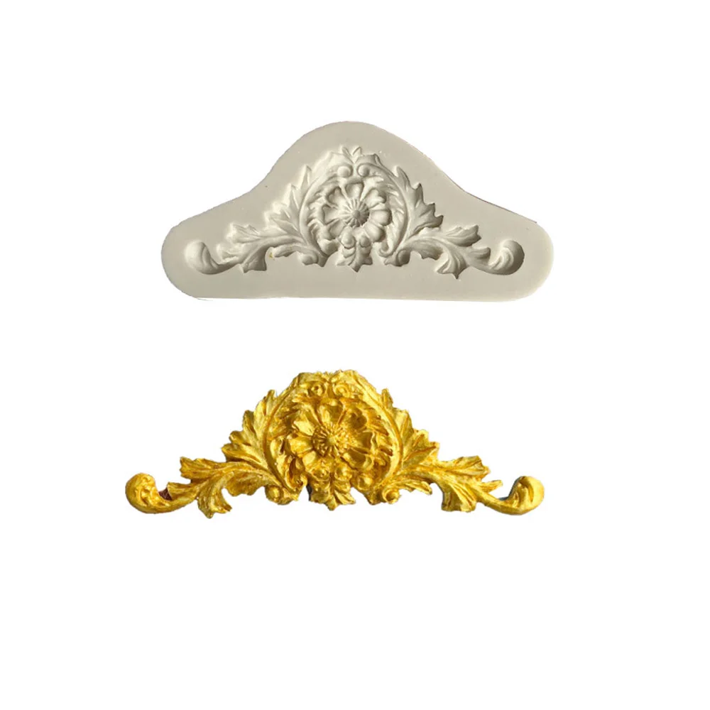 European Retro Lace Shape Silicone Mold Kitchen DIY Fondant Cake Baking Tool Chocolate Mold