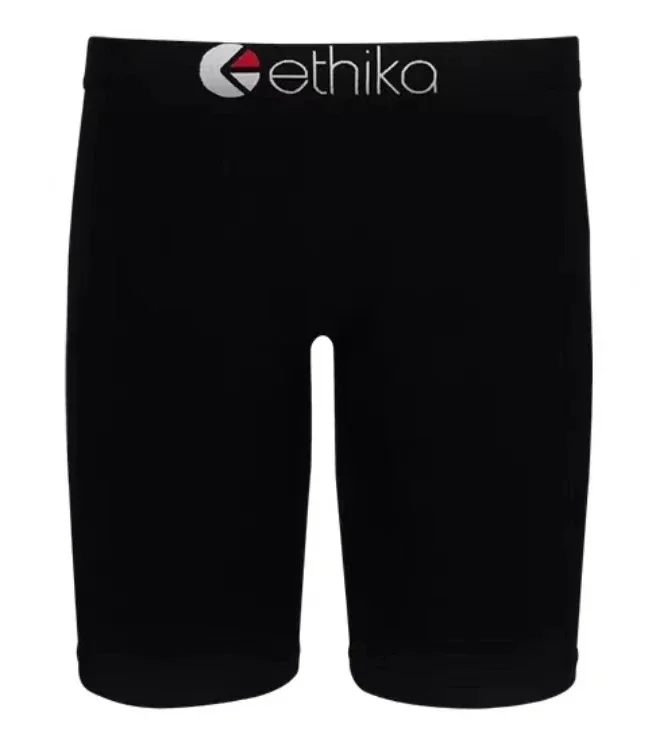 Description Picture 6 of itemETHIKA Men's Underwear Solid Color 100% Cotton Breathable Underware Casual Men Boxer Briefs Shorts Sweatpants Black Plus Size