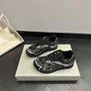 Women's luxury flat sneakers, patchwork leather shoes, optical sole, air mesh, running and walking, couples wear, fall 2024 3