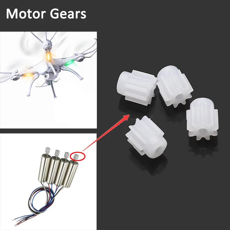 

4PCS Motor Gear Spare Part for RC Drone Syma X5C X5 X5SW X5SC X5HW X5HC Motor HD Camera Qadcopter Small Gear Accessory