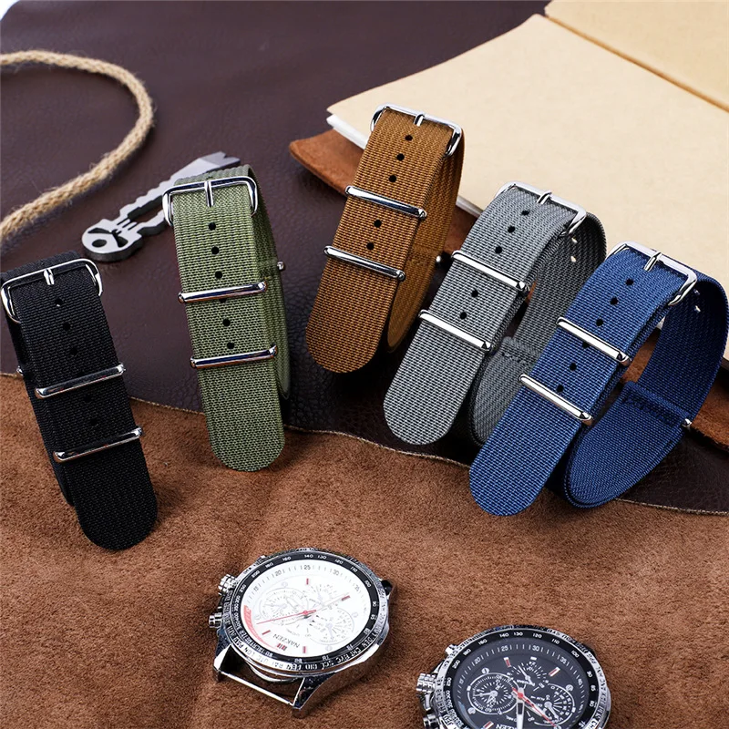 Premium Braided Nylon Watchband in Ballistic Fabric