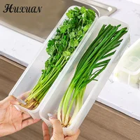 Boîte scellée au réfrigérateur pour cebolonnes, organisateur de bac à légumes, récipient de stockage au froid pour aliments frais 3