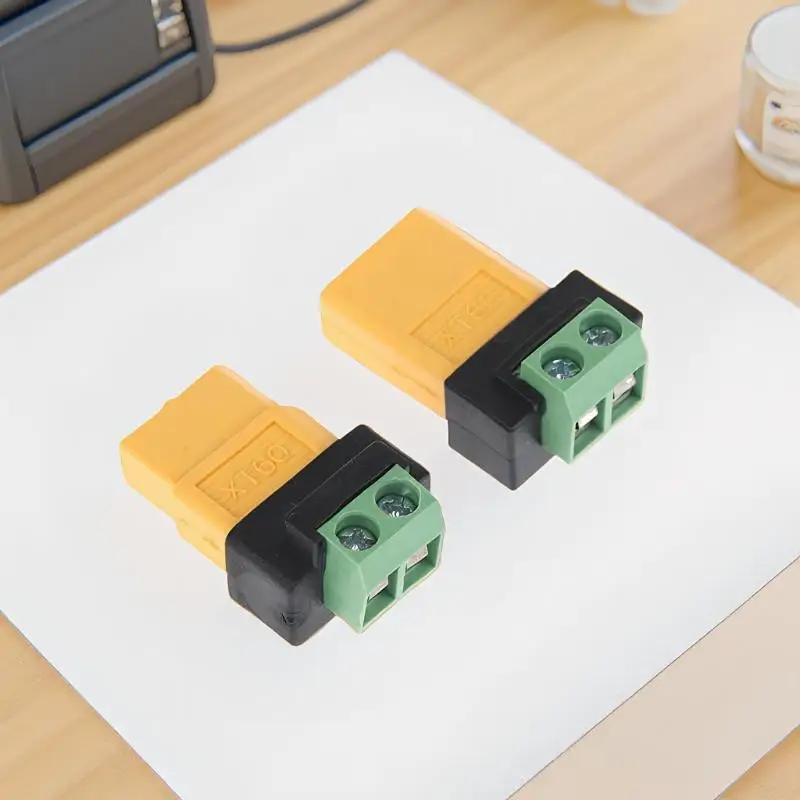 사용하기 쉬운 XT60 남성-여성 2핀 터미널 어댑터, UAV 밸런스 충전기 및..