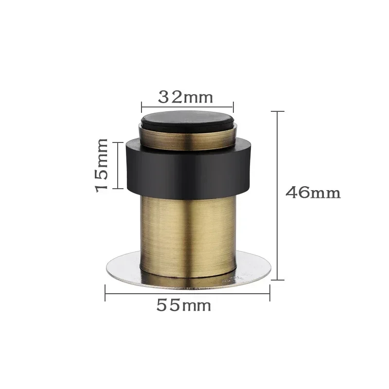 Door Stopper Rubber Stainless Steel Gaskets Floor Safety