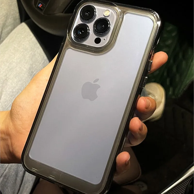 Luxury Crystal Clear Acrylic Shockproof Phone Case - Transparent Bumper Cover