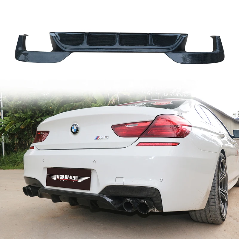 

For 2010-2018 BMW 640i Coupe M Sport Rear Lip Diffuser 650i F12 F13 Carbon Fiber Splitter Bumper Car Tuning Accsesories