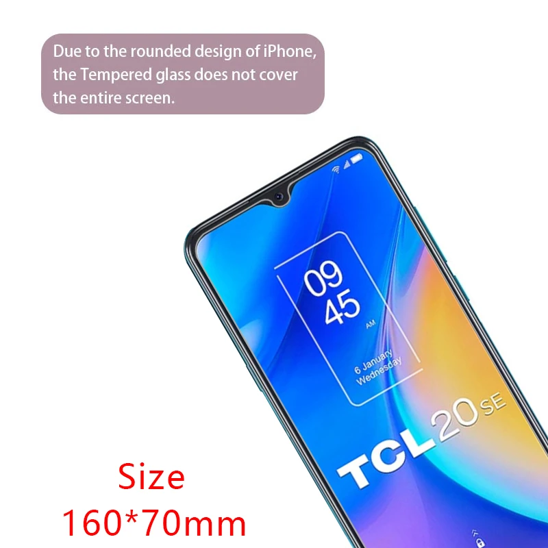 Premium Tempered Glass Screen Protector for TCL 20 SE - 9H Hardness