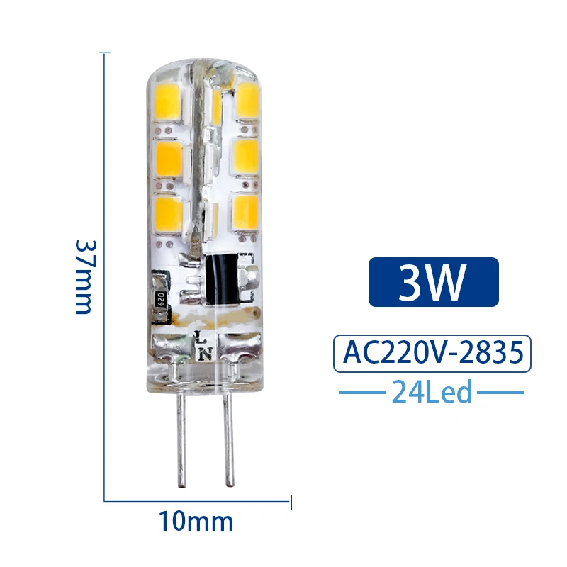 ตัวเลือกสินค้า 1-8Pcs G4 หลอดไฟ LED 2W 3W 4W 5W 7W 9W AC DC12V 220V ข้าวโพดโคมไฟ SMD2835 Spotlight โคมไฟระย้าเปลี่ยนหลอดฮาโลเจน