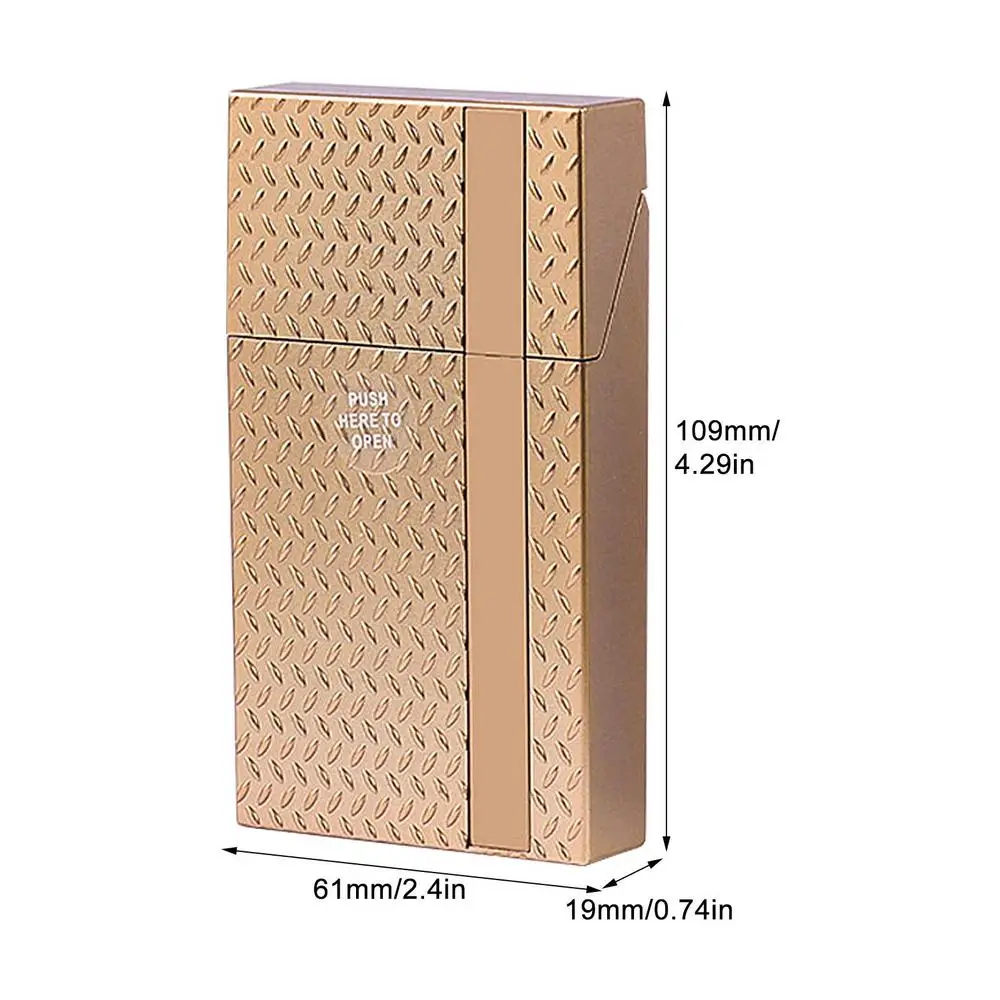 Sleek Portable Cigarette Case for Slim Cigars - Durable Protective Holder for 20 Slim Cigarettes