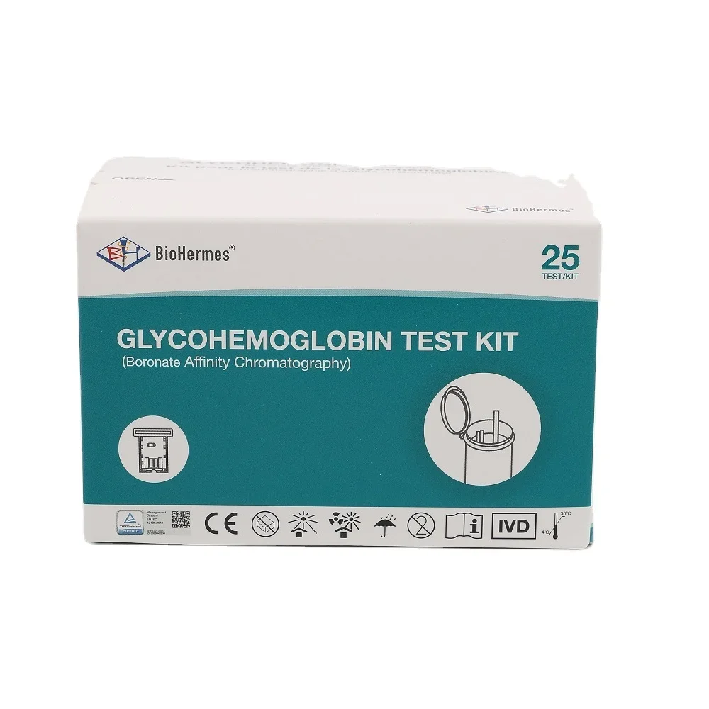 Biohermes Hba1c Meter Hemoglobin A1c Analyzer With A1c Test Kit Blood Group Testing Equipment Glucose Test Strips Sugar