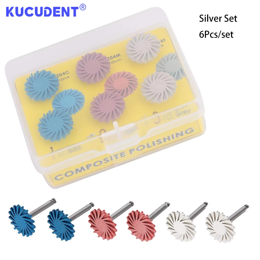 Dental Composite Polishing Disc System Diamond Rubber Burs Tool_voghion.com