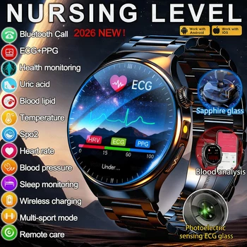2026 Health Smartwatch ECG PPG Sapphire