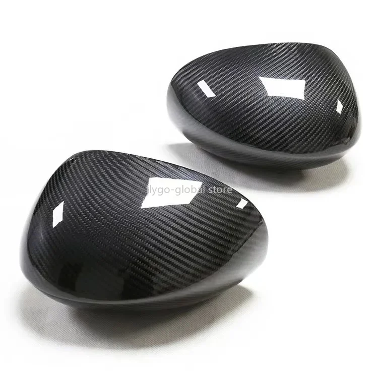Fit for Dodge Challenger Carbon Fiber Paste Rear View Mirror Shell Rear View Mirror Cover Car Accessories The Black