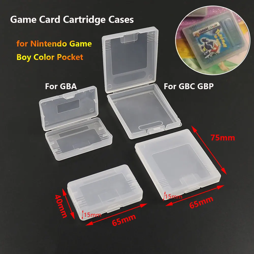 5Pcs Plastic Game Card Cartridge Cases Protective Game Cartridge