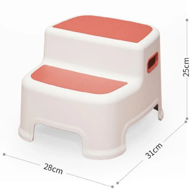 Children's Ottoman Baby Step Chair Stool Small Bench Hand Washing Step Children's Stool Non-Slip Footstool Stand