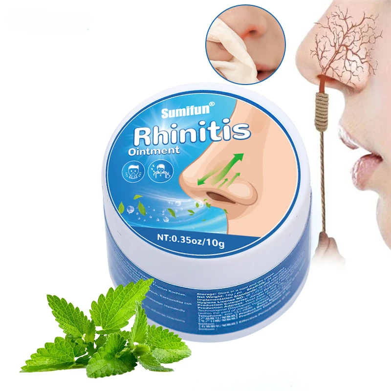 Rhinitis Nose Nasal Cream Sinusitis Treatment Ointment Allergic Itchy Nos Sneezing Congestion Plaster Nose Health Care pain relief cream pain relief plaster nasal herbal cream