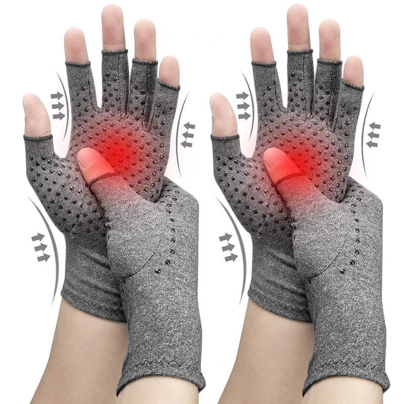 Compression Gloves 1 Pair for Men and Women Relieve Arthritis Pain Anti-Slip