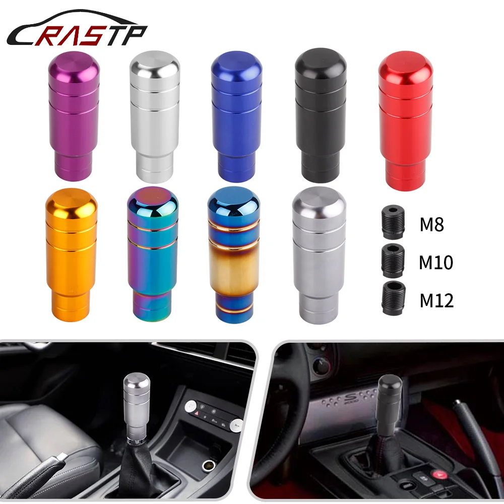 

RASTP-Universal JDM Style 90MM Aluminum Car Gear Shift Knob Shifter Lever Head For Car Manual Transmission RS-SFN127