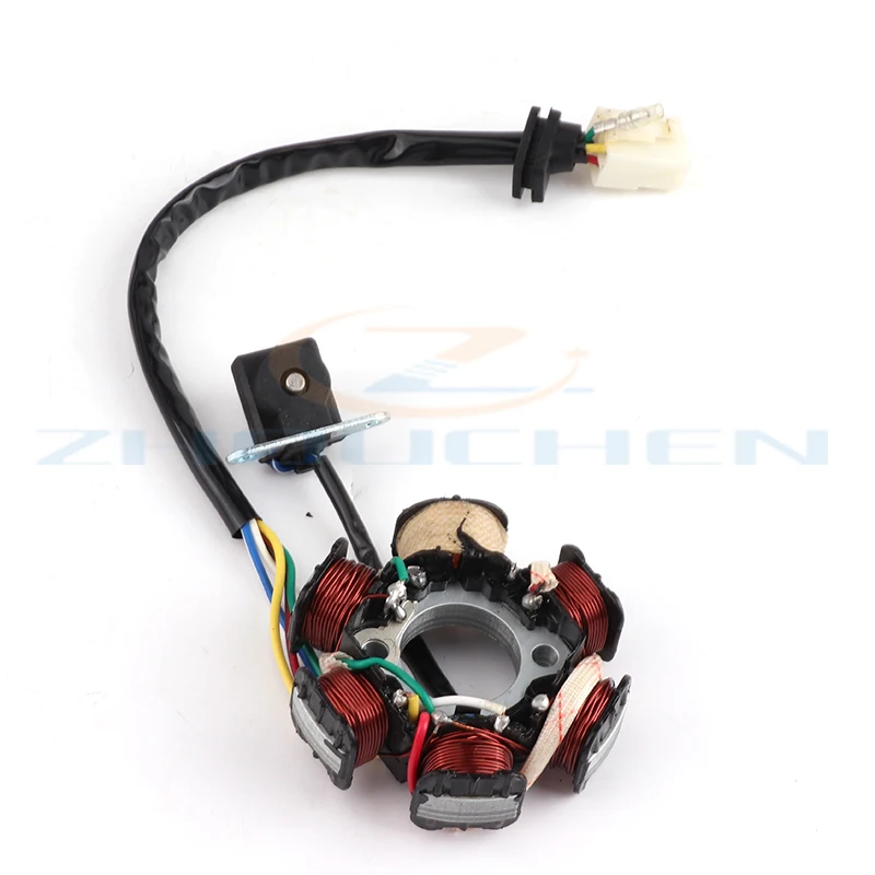 6 Poles 5 Wires Halfwave Ignition Stator For Gy6 50cc 70cc