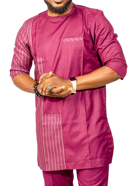 Ebuka Half Sleeve Dashiki Outfit - Image 3