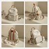 Stylish Backpacks for Women Anti Theft Travel Bags Contrast Colors Fashion Female Portable Backbags Water Resistant New Elegant 4