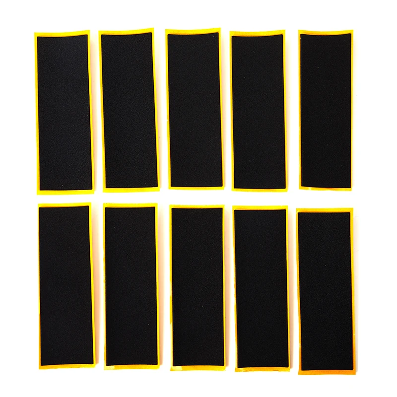 Skateboard Grip Tape Skateboard Accessories 10Pcs Wooden Fingerboard Deck Uncut Tape Stickers Black Foam Grip Tape Stickers