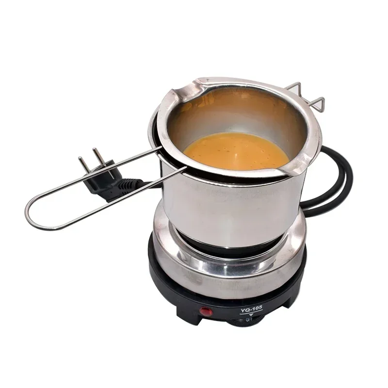 1 Set Electric Heater Beeswax Melting Pot with Stove Candle Making Beeswax Melter Pot Heater Wax Melting DIY Candle