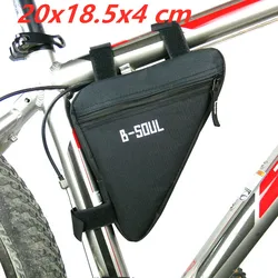 Waterproof Durable Triangle Frame Bag - Versatile Storage (Black)