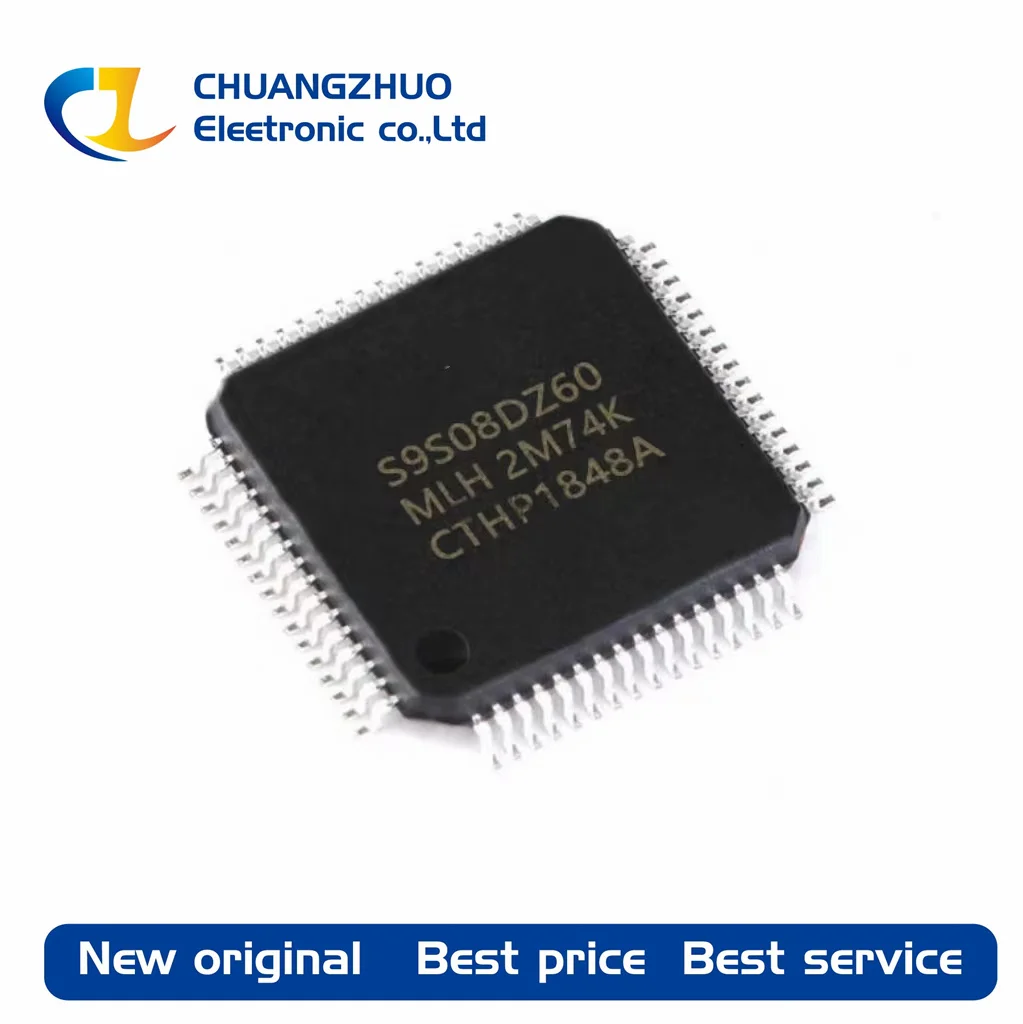 

1Pcs New original S9S08DZ60F2MLHR 60KB 4KB 40MHz FLASH 53 LQFP-64(10x10) Microcontroller Units