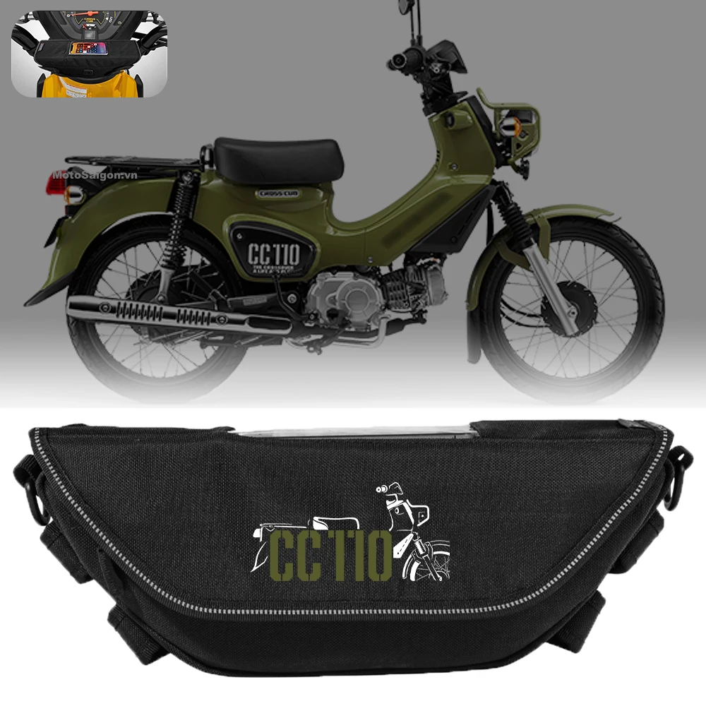 Motorcycle accessory  Waterproof And Dustproof Handlebar Storage Bag  navigation bag For HONDA CC110 cc 110
