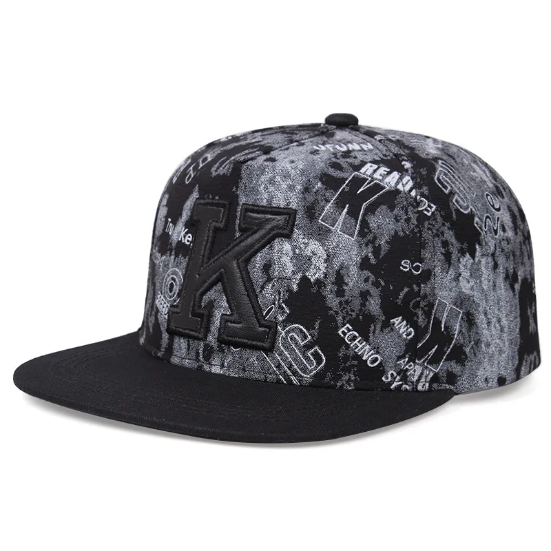 H Baseball Cap K Letter Hip Hop Snapback Hat Outdoor Sports Fashion Classic Hat 2
